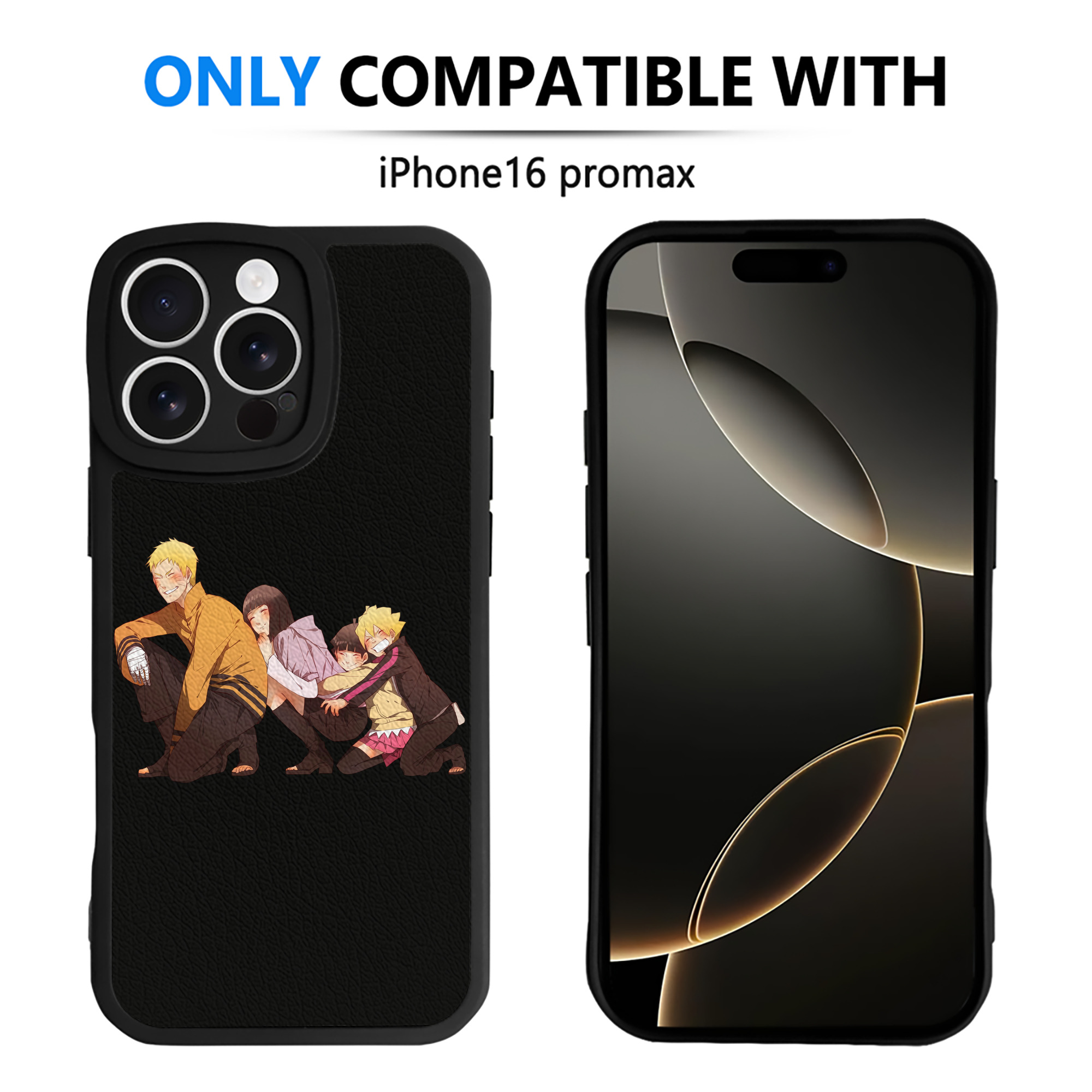 （画像用） NARUTO -ナルト- うずまき ナルト Uzumaki Naruto 【iPhone 16シリーズ対応】シリコンスマホケース（レザー調） 材質：シリコン